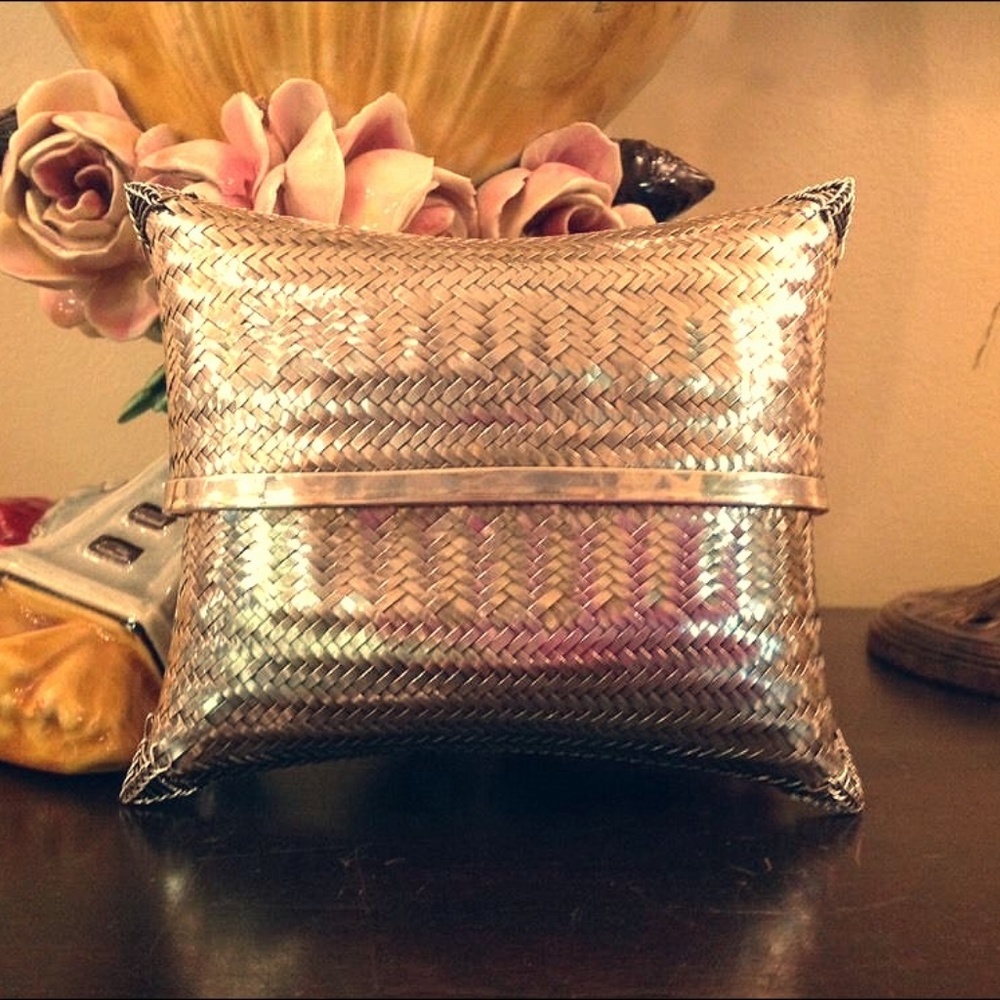 Sterling Silver Hand Woven Clutch